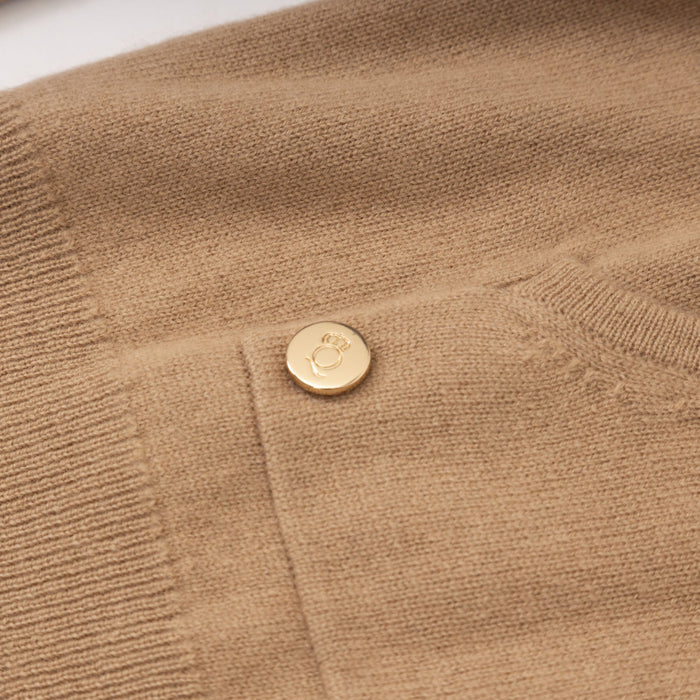 30% Cashmere Layla Relaxed Hoodie Hazelnut - Heritage Of Scotland - HAZELNUT