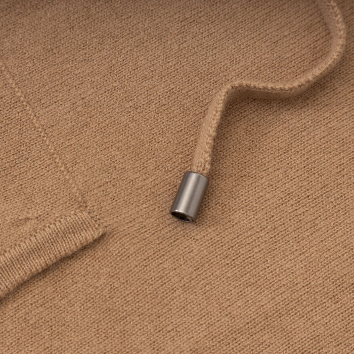 30% Cashmere Layla Relaxed Hoodie Hazelnut - Heritage Of Scotland - HAZELNUT