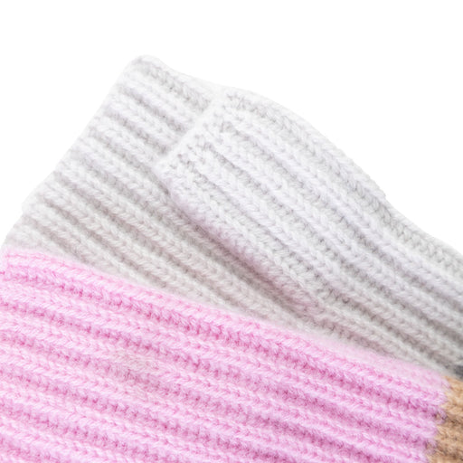 30% Cashmere Maisie Gloves Pink Mix - Heritage Of Scotland - PINK MIX