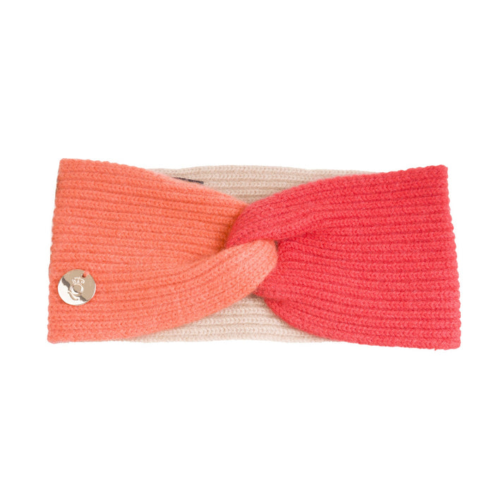 30% Cashmere Maisie Headband Orange Mix - Heritage Of Scotland - ORANGE MIX