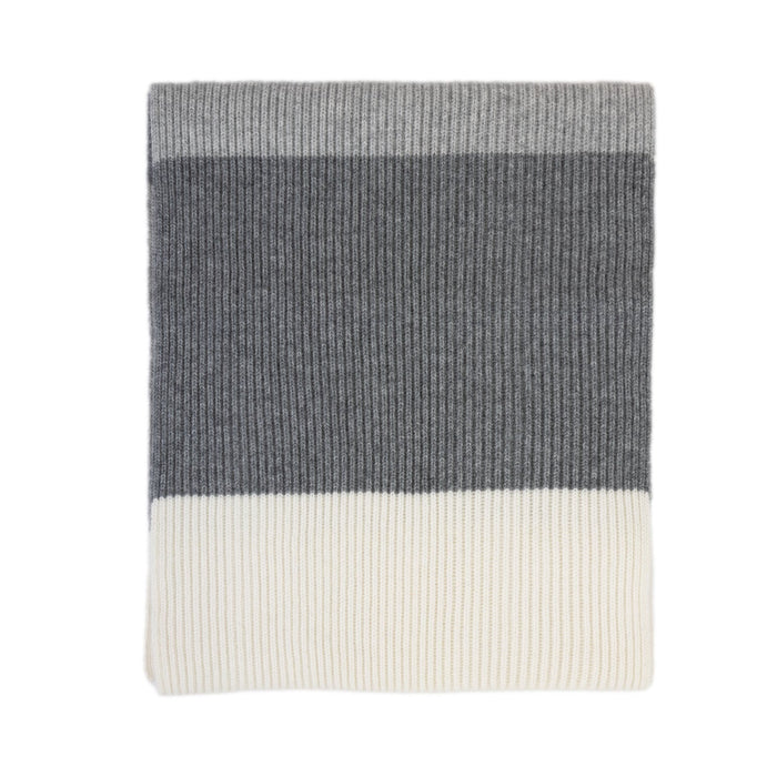 30% Cashmere Maisie Scarf Grey Mix - Heritage Of Scotland - GREY MIX