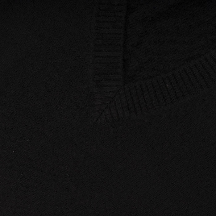 30% Cashmere V Tank Black - Heritage Of Scotland - BLACK