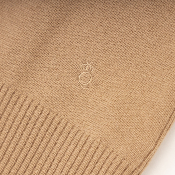 30% Cashmere V Tank Hazelnut - Heritage Of Scotland - HAZELNUT