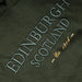 3D Emb Edin/Scot Kids Hooded Top Bottle Green - Heritage Of Scotland - BOTTLE GREEN