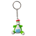 3D Rubber Keyring – Happy - ness or Highland Coo in Vibrant Colours - Heritage Of Scotland - Happy - ness