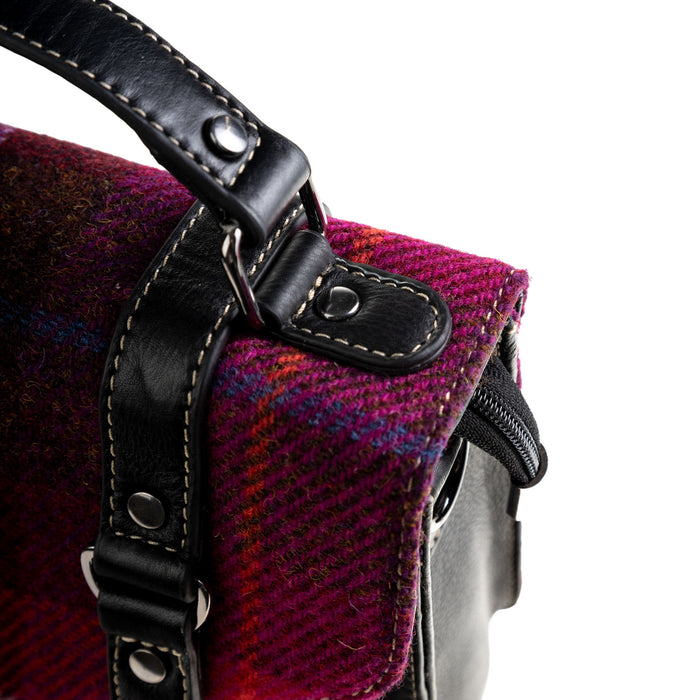 Ht Leather Satchel Bag Cerise Check / Black