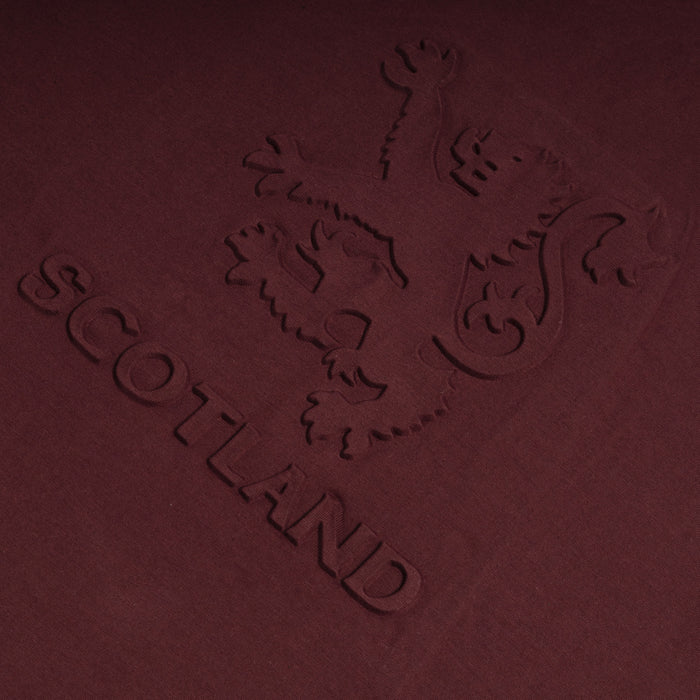 Scotland T-Shirt Rampant Lion Embossed Design