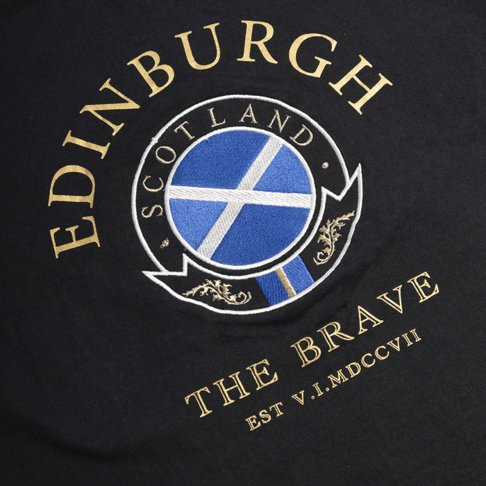 T-Shirt Gold Circle Edin/Scot/Flag/Brave
