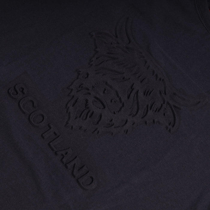 Adults T-Shirt Embossed Cow/ Scotland