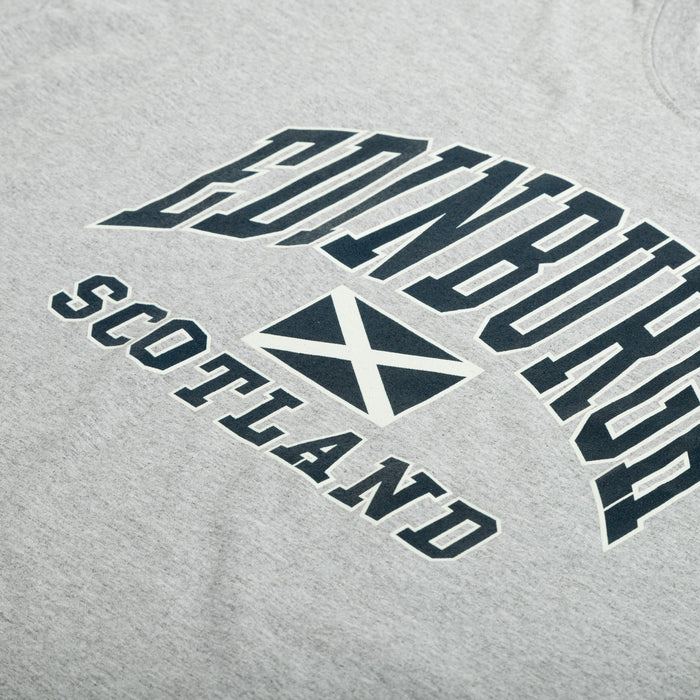 Edinburgh Harvard Print T-Shirt Sports Grey