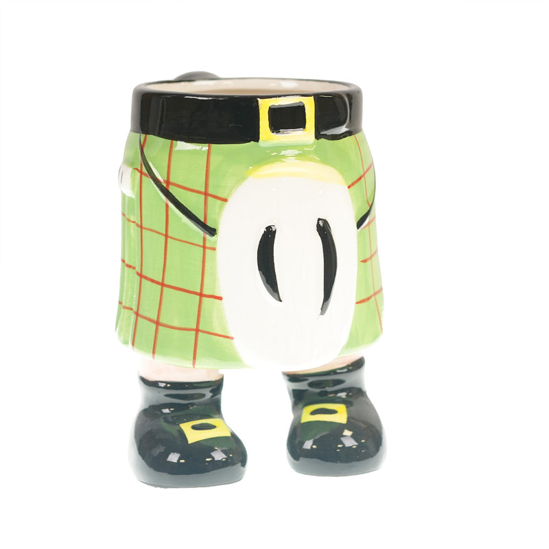 Tartan Scottish Kilt Ceramic Novelty Gift Mug - GREEN