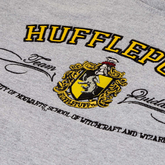 Hufflepuff Applique Tee Kids Grey