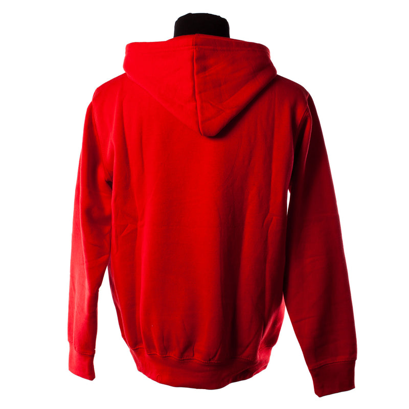 Scotland Harvard Print Hooded Top Red