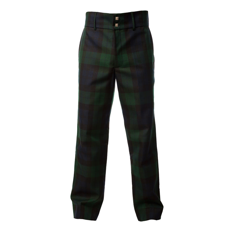 Men's Tartan Trews Trousers Black Watch
