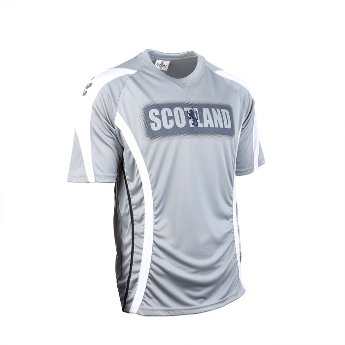 Mens Cool Scotland T-Shirt Grey/White