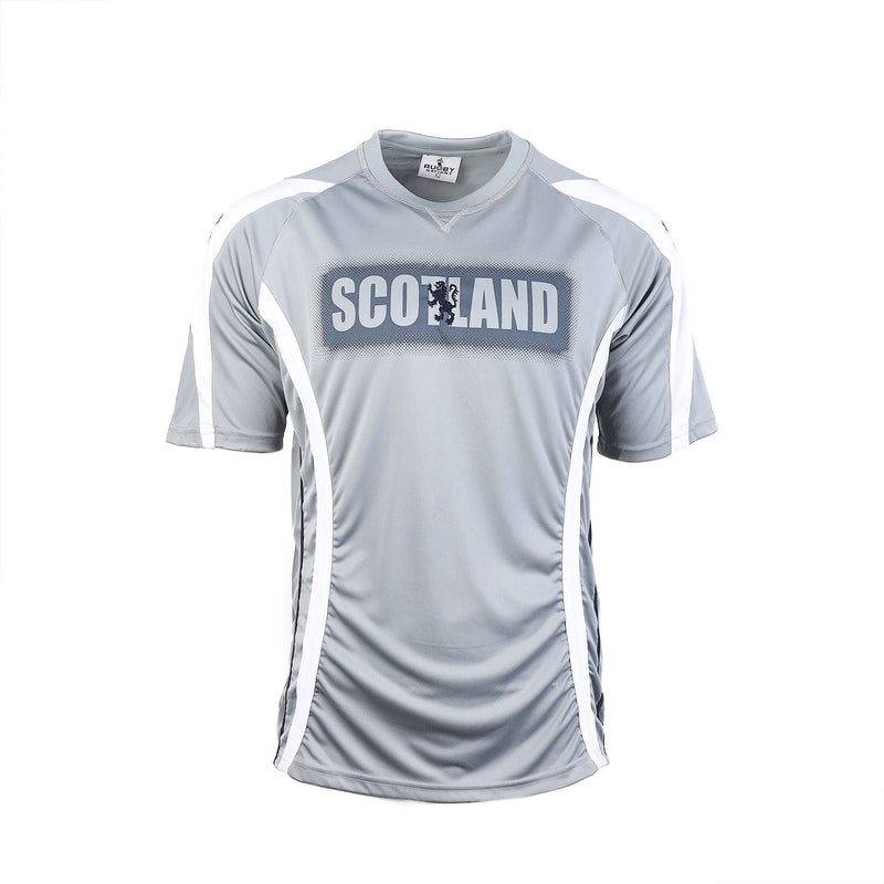 Mens Cool Scotland T-Shirt Grey/White