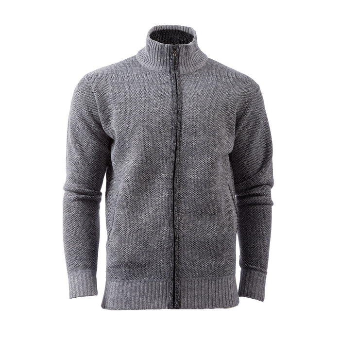Ray Men's Full Zip Sweater Grey