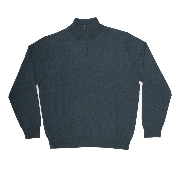 100% Merino Gents 1/2 Zip Sweater Lugano