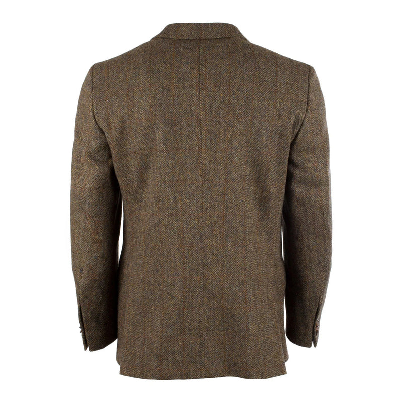 Men's Harris Tweed Harris Jacket  Brown Herringbone