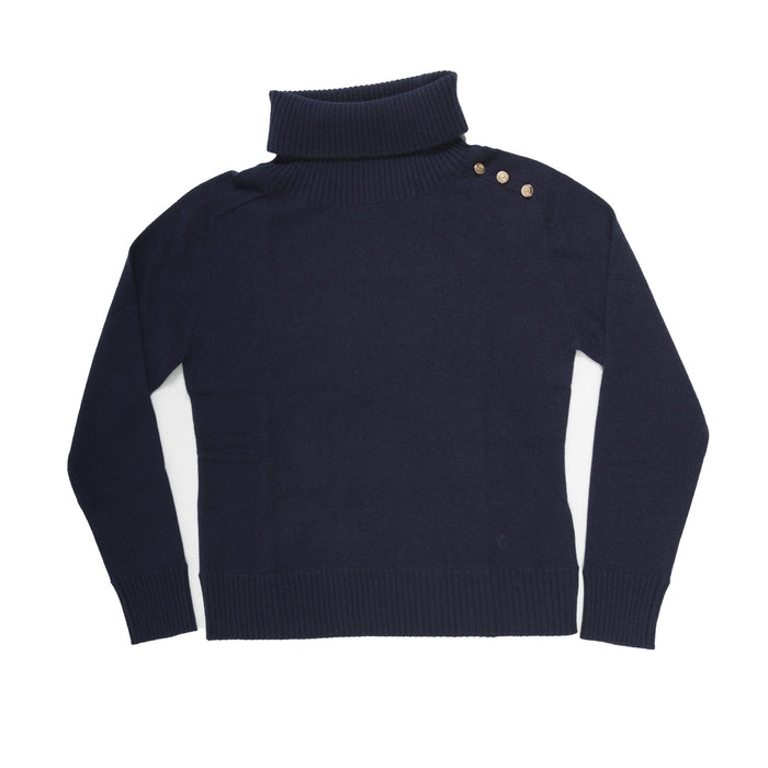 30% Cashmere Ivy Roll Neck Deep Sea