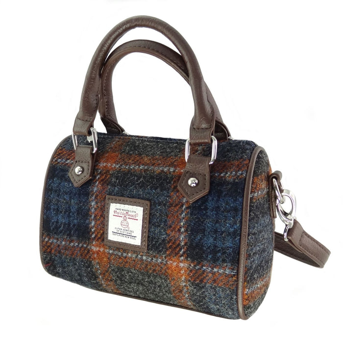 Harris Tweed Kilbride Mini Bowling Bag - Small Shoulder and Handbag