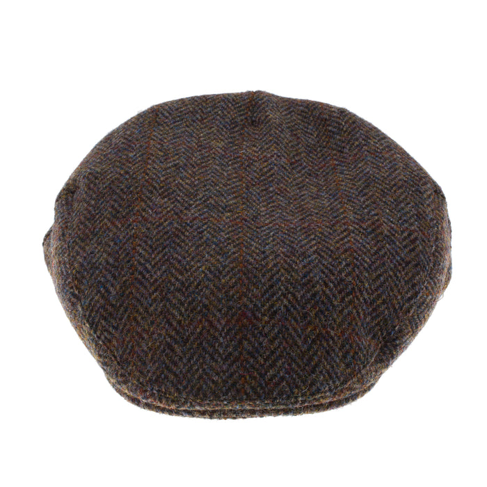Men's Tweed Stornoway Y02 Flat Cap  2013 Brown Check