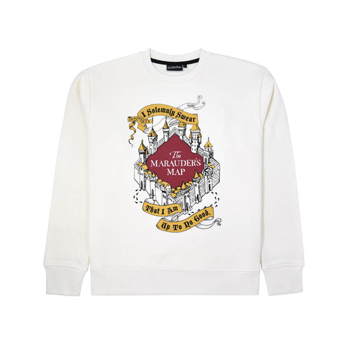 Adult Marauders Map Sweatshirt - Heritage Of Scotland - OFF WHITE