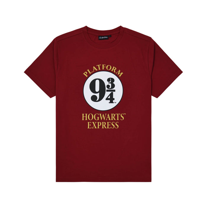 Adult Platform 9 3/4 T-Shirt - Heritage Of Scotland - BURGUNDY