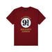 Adult Platform 9 3/4 T-Shirt - Heritage Of Scotland - BURGUNDY