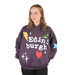 Adults Edinburgh 3D Puff Print Hoodie – Purple Scotland Hooded Sweatshirt - Heritage Of Scotland - XS