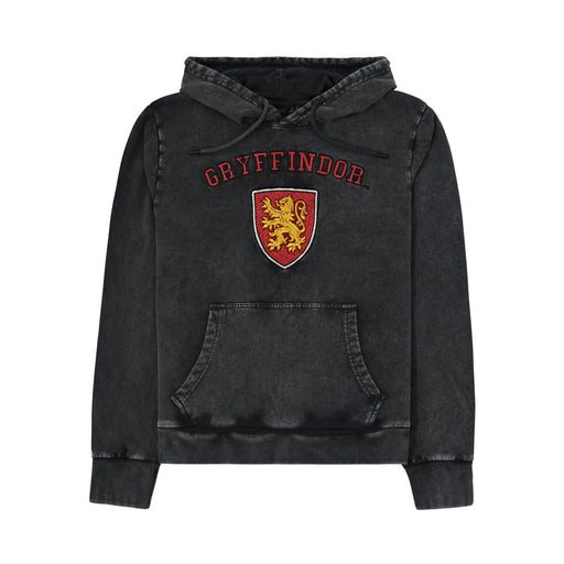 Adults Gryffindor Acid Wash Hoodie - Heritage Of Scotland - GREY