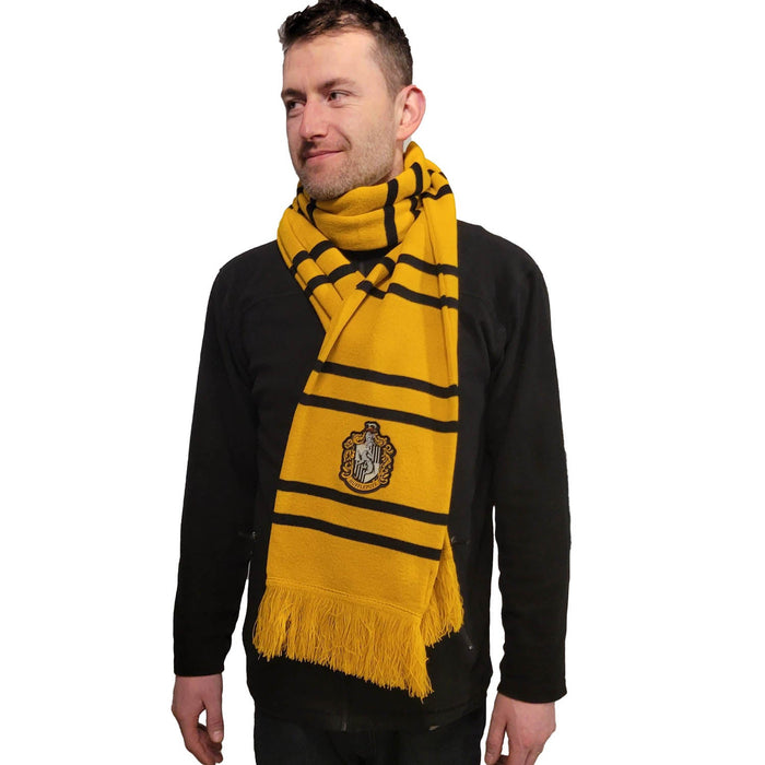 Adults Hp Hufflepuff Thin Stripe Scarf - Heritage Of Scotland - NA