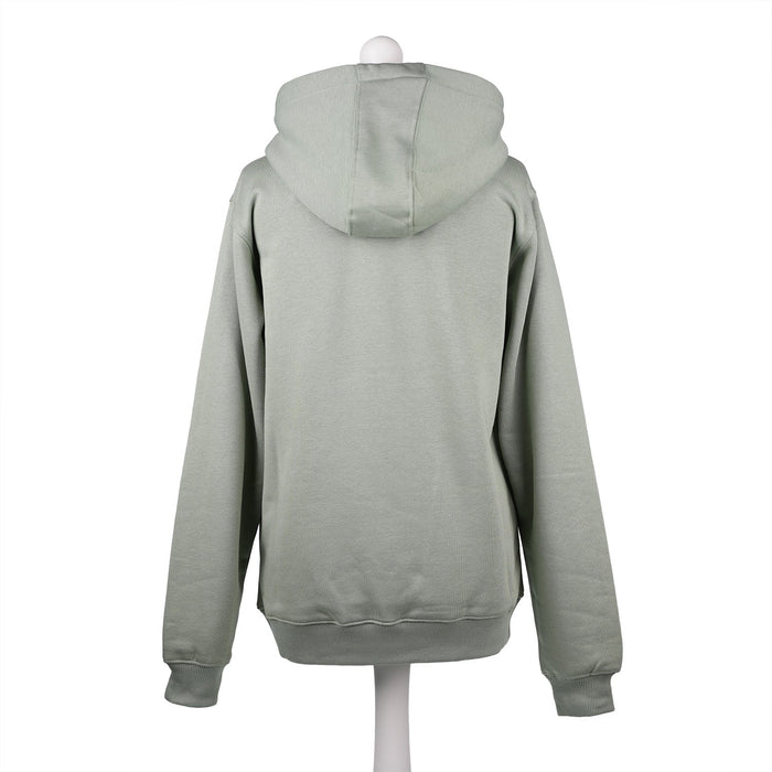 ADULTS PASTEL HIGHLAND COW HOODED TOP DUSTY GREEN - Heritage Of Scotland - XS