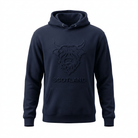 Adults Scotland Highland Cow Embossed Hoodie - Heritage Of Scotland - NAVY / S