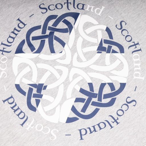 Adults T-Shirts Celtic Round Scotland Grey - Heritage Of Scotland - GREY
