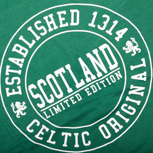 Adults Tshirt Rnd Scotland Est1314 Celt. Irish Green - Heritage Of Scotland - IRISH GREEN
