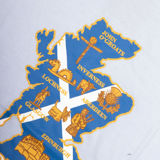 Adults Tshirt Scotland Map Sky Blue - Heritage Of Scotland - SKY BLUE