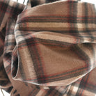 Alex Begg 100% Cashmere Woven Scarf Tartan and Checks - Made in Scotland - MINK OYSTER - Heritage Of Scotland -
