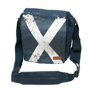Alex Messenger Bag Distressed Saltire - Heritage Of Scotland - NAVY/WHITE / S