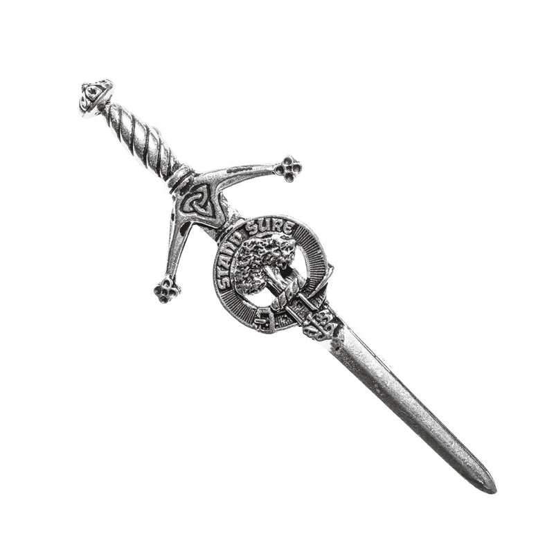Anderson Clan Badge, Kilt Pin, Lapel Pin, Cufflinks, Keyring/Key Fob & Gift Set — Fine Pewter by Art Pewter — Made in Scotland (Shiny Finish) - Heritage Of Scotland - Kilt Pin