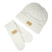 Aran Ladies Knitted 2 - Finger Mittens - Heritage Of Scotland - Cream