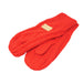Aran Ladies Knitted 2 - Finger Mittens - Heritage Of Scotland - Red