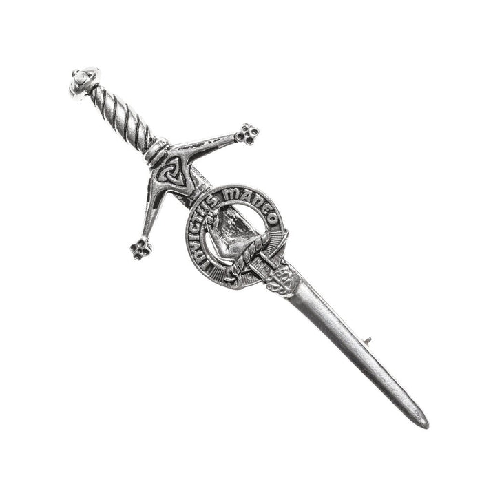 Armstrong Clan Badge, Kilt Pin, Lapel Pin, Cufflinks, Keyring/Key Fob & Gift Set — Fine Pewter by Art Pewter — Made in Scotland (Shiny Finish) - Heritage Of Scotland - Kilt Pin