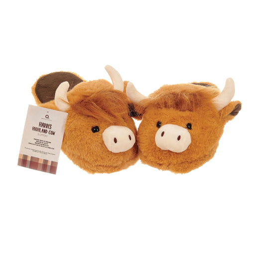 Aroma Home Highland Cow Open Slippers - Heritage Of Scotland - NA