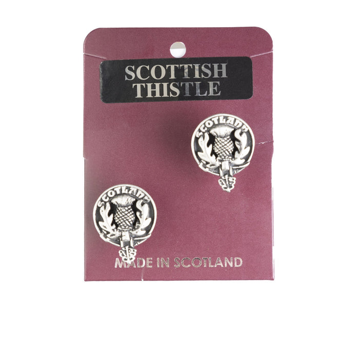 Art Pewter Antique Cufflinks Scots Thistle - Heritage Of Scotland - SCOTS THISTLE