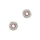 Art Pewter Celtic Birthstone Earrings - Silver Plated Pewter - Made in Scotland - Heritage Of Scotland - June (Light Amethyst)