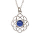Art Pewter Celtic Birthstone Pendant – Silver - Plated Pewter, Made in Scotland - Heritage Of Scotland - September (Sapphire)