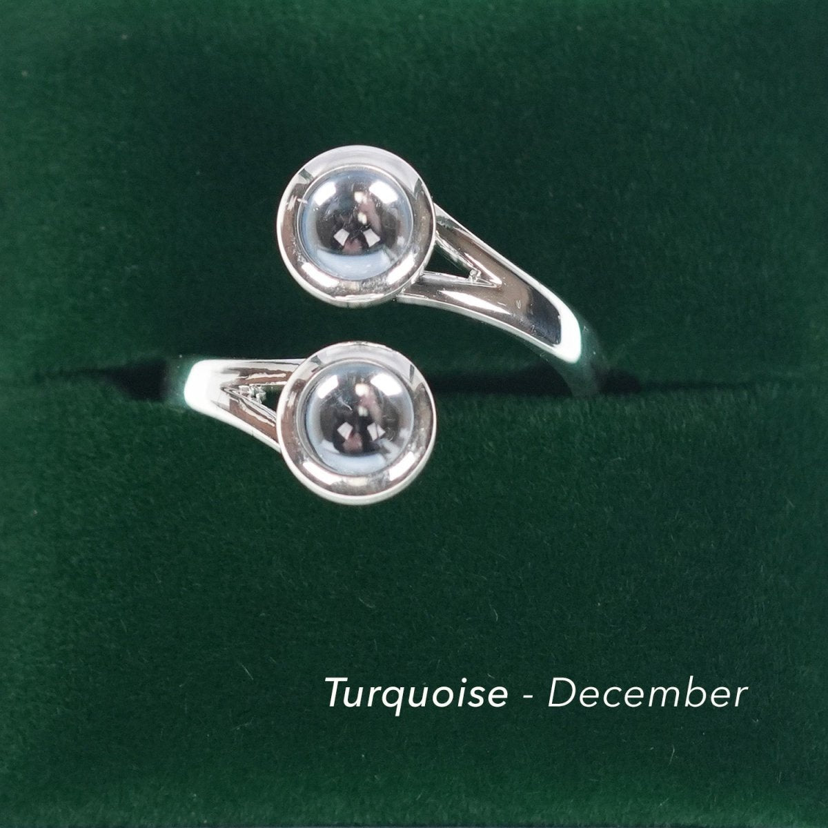 Art Pewter Celtic Birthstone Ring - Silver Plated Pewter - Made in Scotland - December (Turquoise) - Heritage Of Scotland -