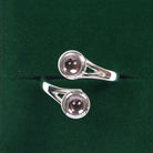 Art Pewter Celtic Birthstone Ring - Silver Plated Pewter - Made in Scotland - June (Light Amethyst) - Heritage Of Scotland -
