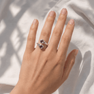 Art Pewter Celtic Birthstone Ring - Silver Plated Pewter - Made in Scotland - June (Light Amethyst) - Heritage Of Scotland -